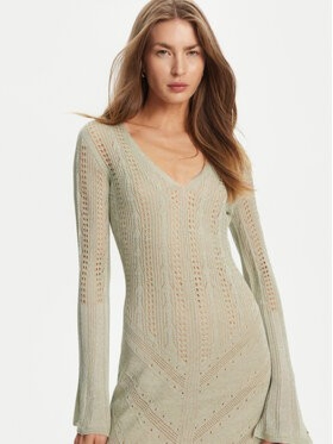 TWINSET Sukienka dzianinowa 251TT3180 Beżowy Slim Fit