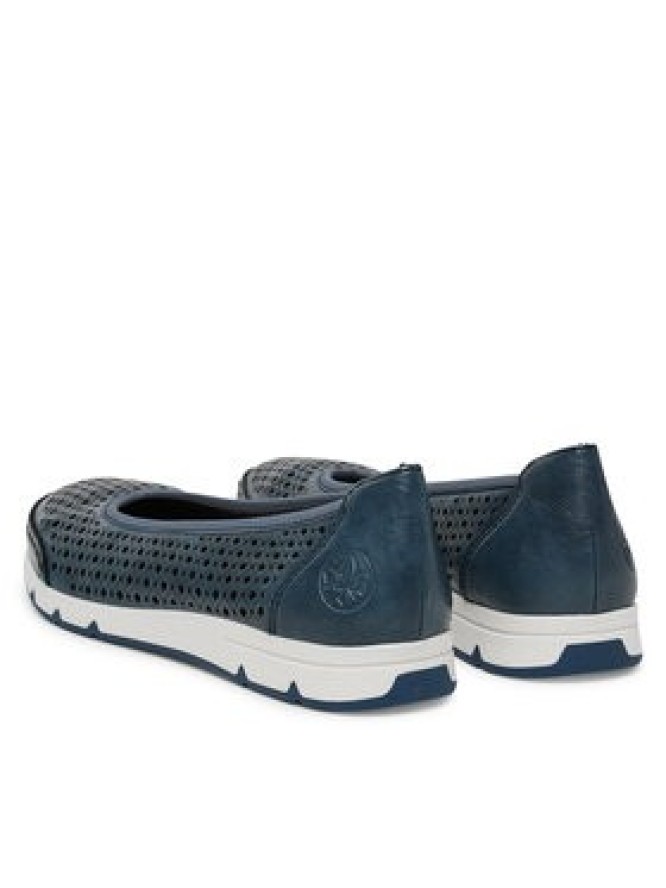 Rieker Baleriny CEO-L3065-14 Granatowy