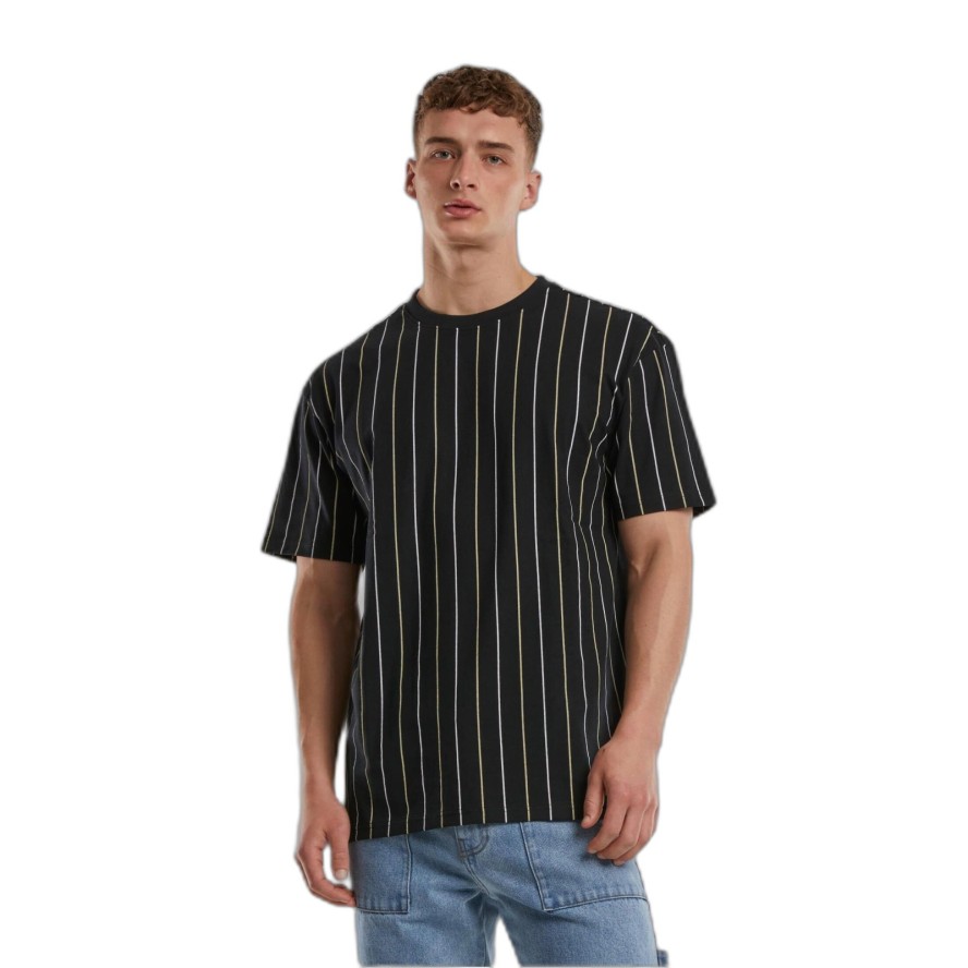 Koszulka damska Urban Classics Printed Pinstripe