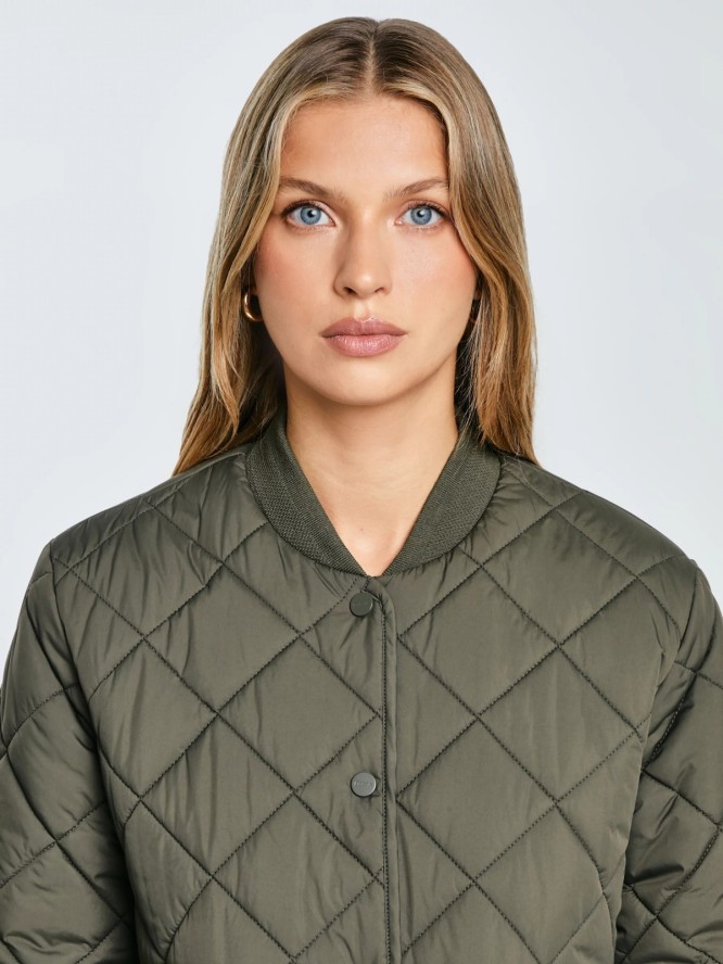 Kurtka damska bomber pikowana khaki Arona 303