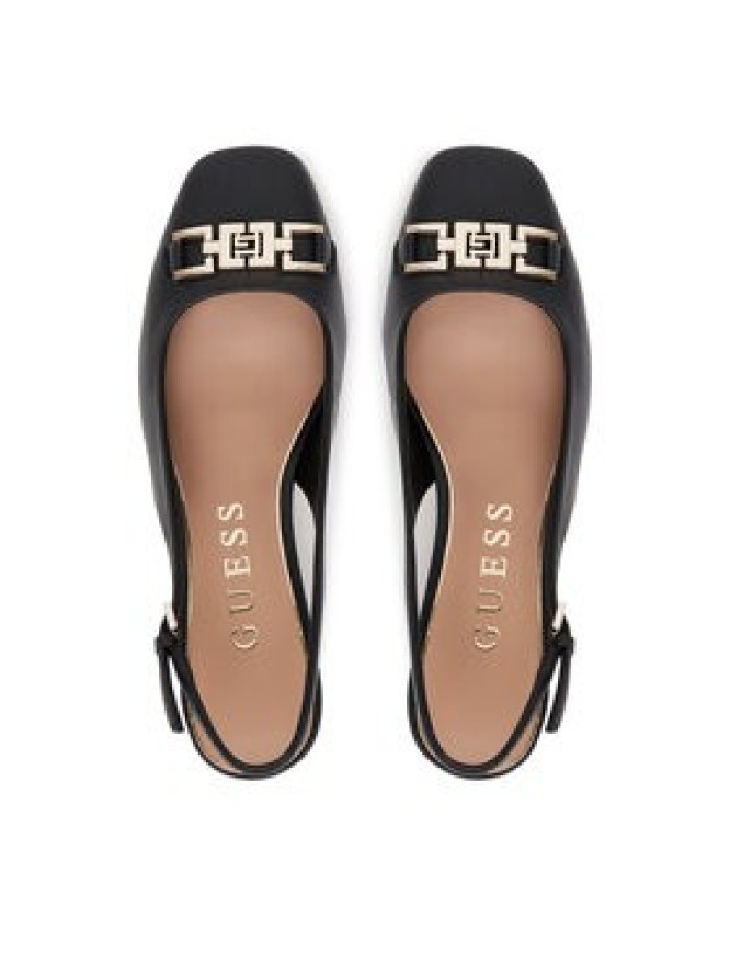 Guess Czółenka FLTCDE LEA05 Czarny