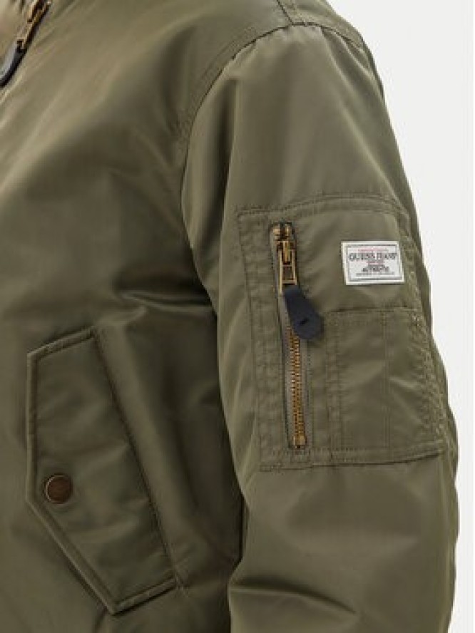 Guess Jeans Kurtka bomber W5RL81 WHAA2 Khaki Regular Fit