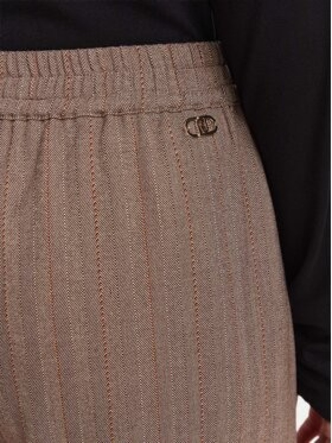 Liu Jo Spodnie materiałowe TF6150 T692A Brązowy Regular Fit