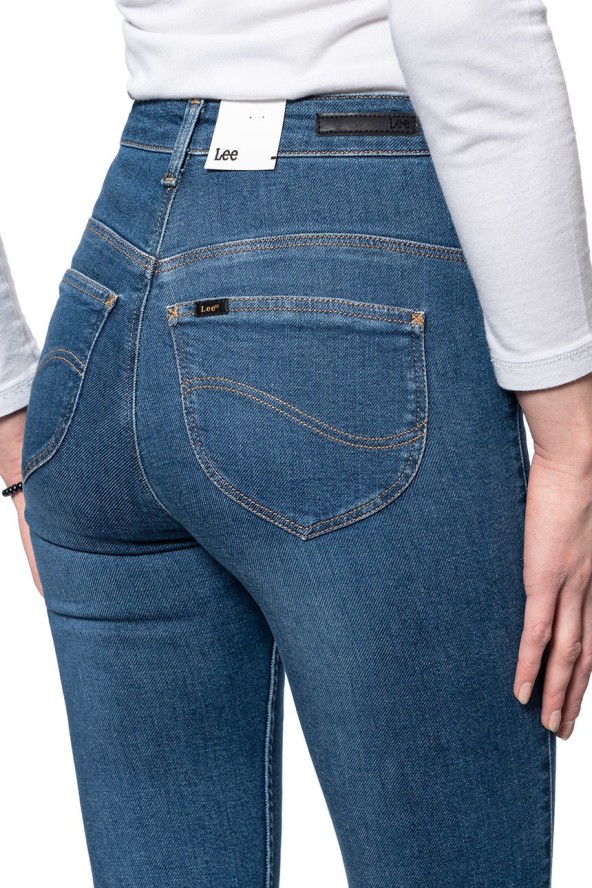 DAMSKIE SPODNIE JEANSOWE LEE SCARLETT ULTRA HIGH JACKSON WORN L30LMXAX 112106499