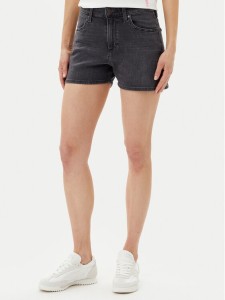 Wrangler Szorty jeansowe Cowboy 112362695 Czarny Relaxed Fit