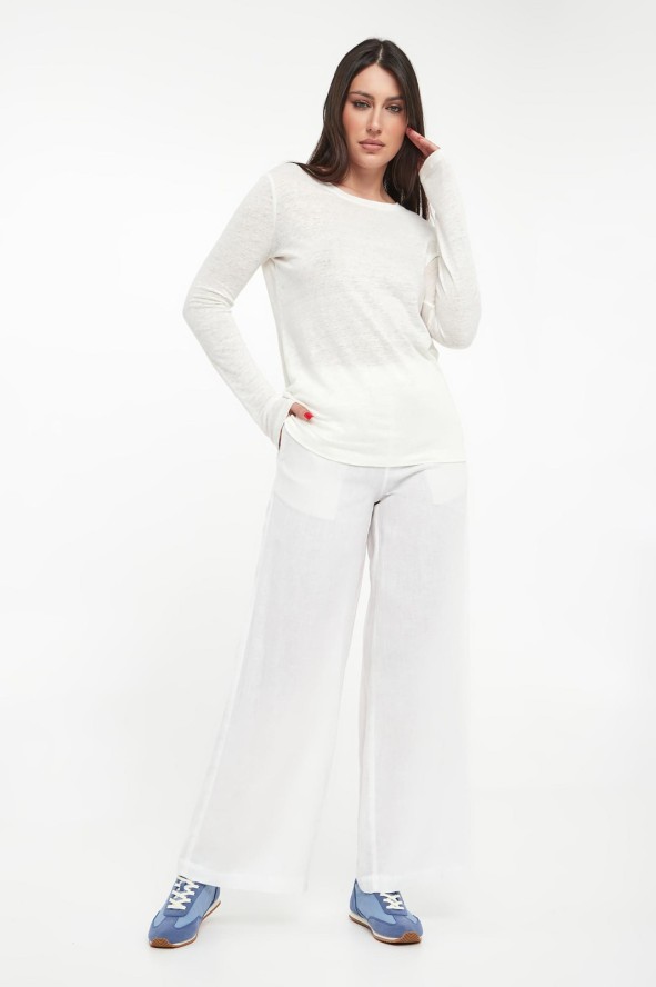 Longsleeve damski lniany Cale ECOALF