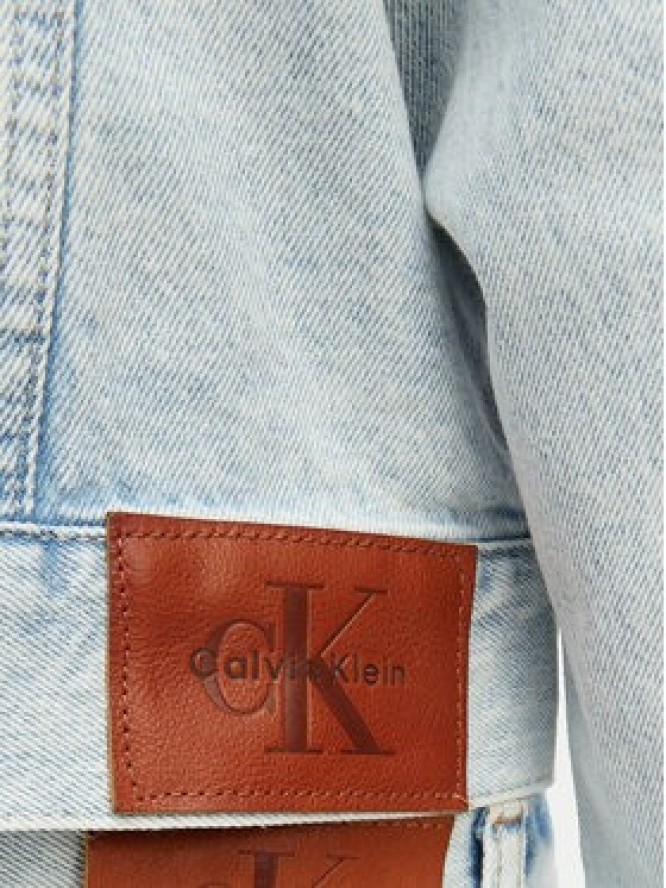 Calvin Klein Jeans Kurtka jeansowa LV047F680G Niebieski Cropped Fit