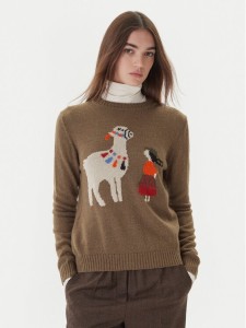 Weekend Max Mara Sweter Nitra 2525366292 Brązowy Regular Fit