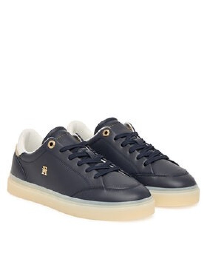 Tommy Hilfiger Sneakersy Th Chic Sneaker Elevated FW0FW09400 Granatowy