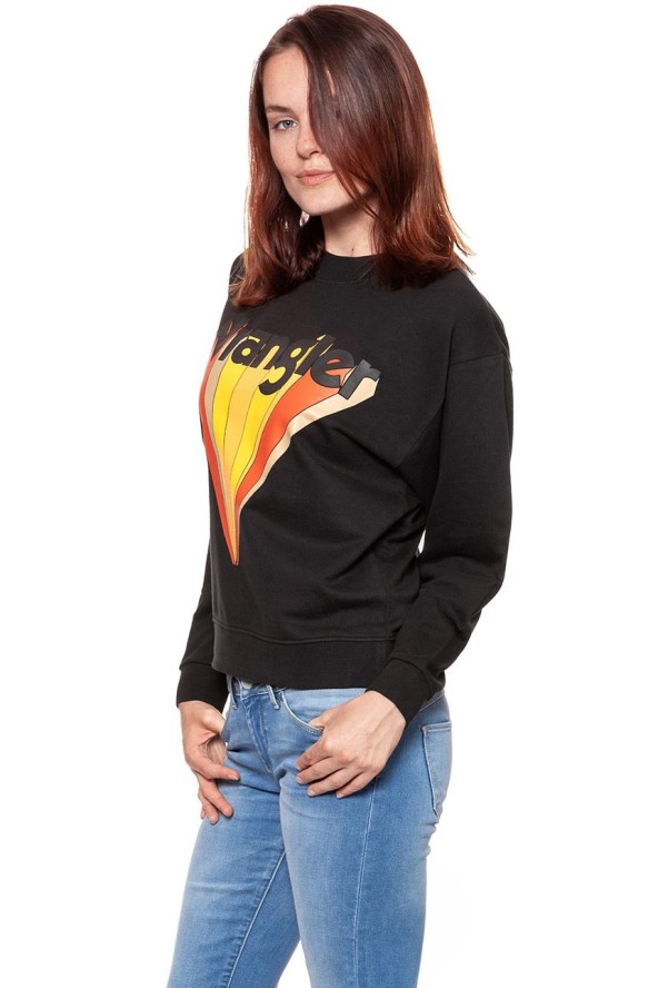 BLUZA WRANGLER RETRO SWEAT FADED BLACK W6085HPV6 112130460