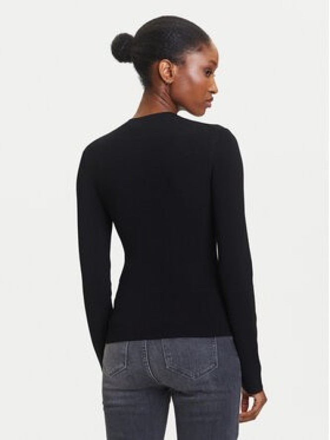 KARL LAGERFELD Sweter A3W18025 Czarny Slim Fit
