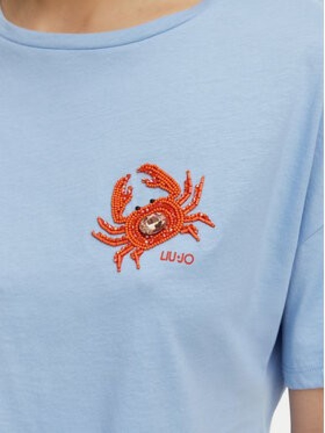 Liu Jo T-Shirt WA6414 JS923 Niebieski Regular Fit