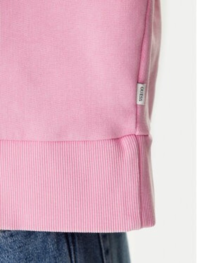 Guess Jeans Bluza W6RQ04 KCPR1 Różowy Relaxed Fit