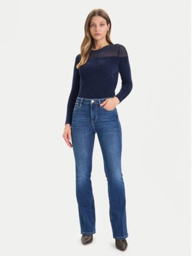 Guess Sweter W5BR62 Z0890 Granatowy Slim Fit