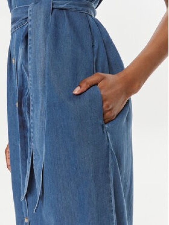 Pepe Jeans Sukienka koszulowa Maggie PL953512 Niebieski Regular Fit