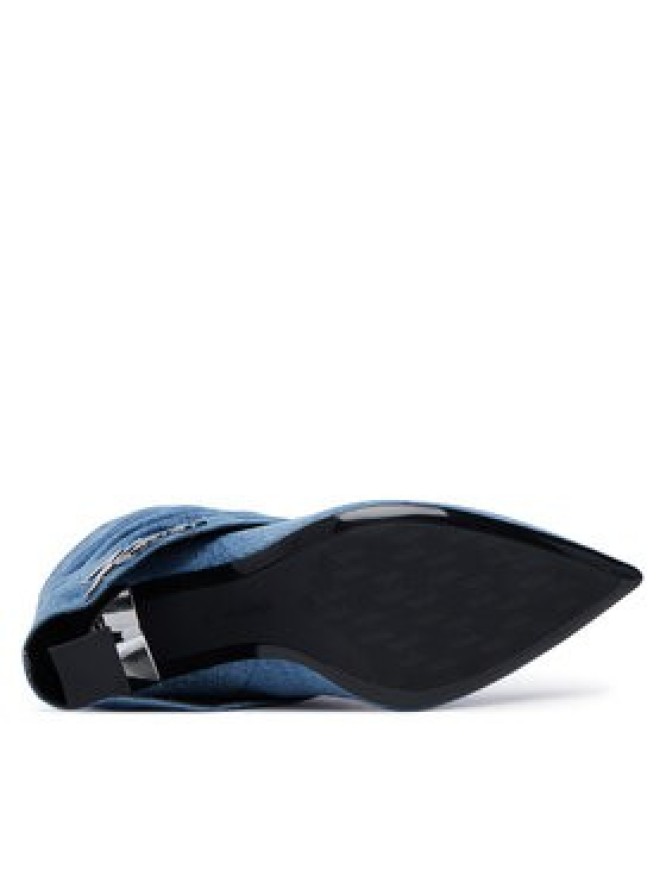 KARL LAGERFELD Kozaki Debutante KL32086 Granatowy