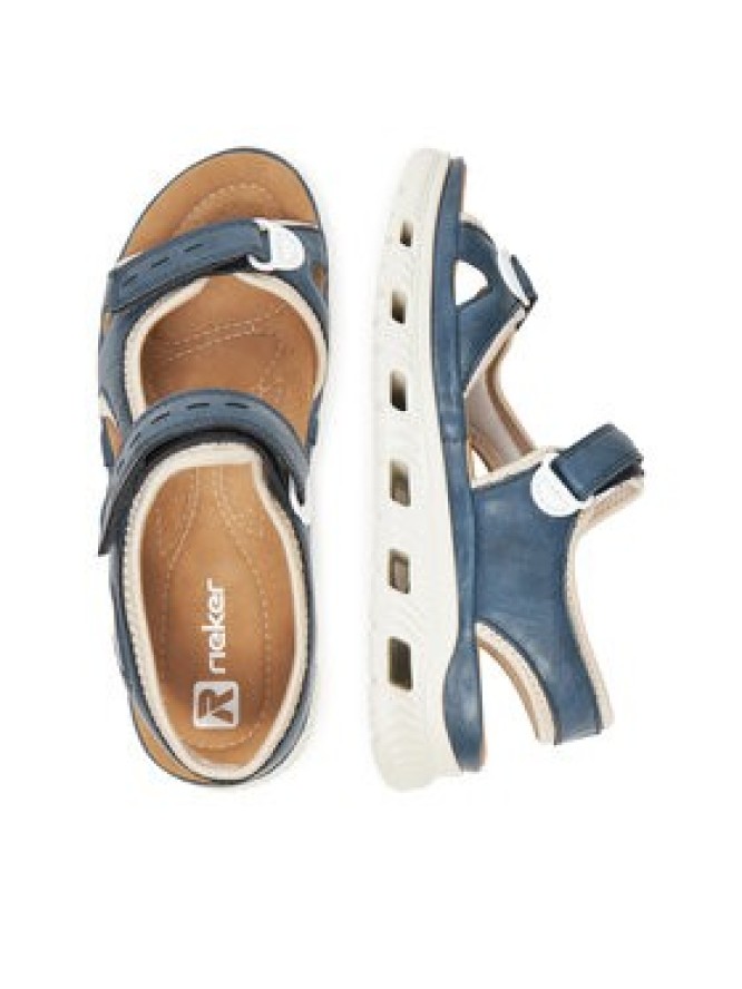 Rieker Sandały 64066-14 Niebieski