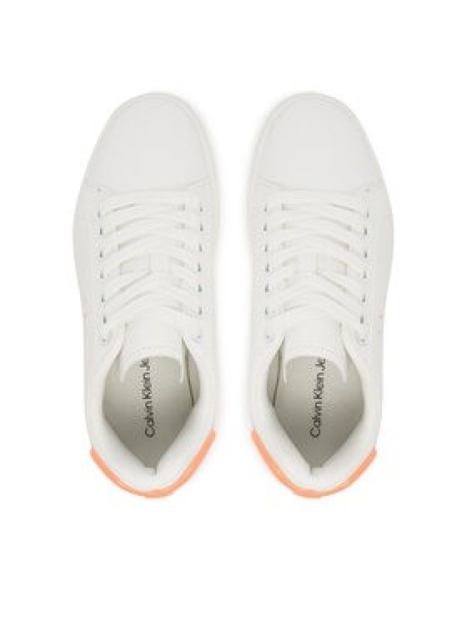 Calvin Klein Jeans Sneakersy Classic Cupsole Ru Patch Lth Wn YW0YW01845 Biały