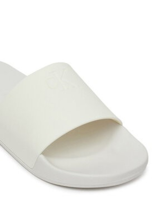Calvin Klein Jeans Klapki Slide Monogram Tpu YW0YW01715 Biały