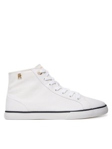 Tommy Hilfiger Trampki Th Chic Low Profile Mid Cut FW0FW09356 Biały