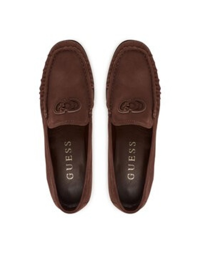Guess Mokasyny FLTBEA LEP14 Brązowy
