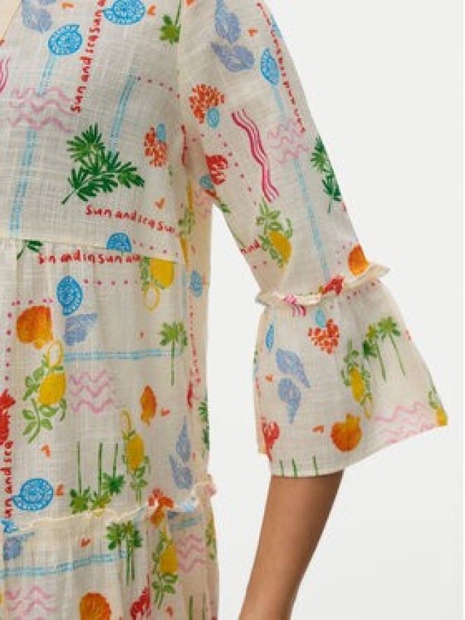 Vero Moda Sukienka letnia Elena 10357444 Żółty jasny Regular Fit