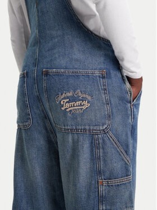 Tommy Jeans Ogrodniczki Classic DW0DW20529 Niebieski Straight Fit