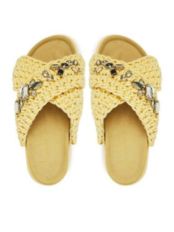 Inuikii Klapki Woven Stones 70104-106 Żółty