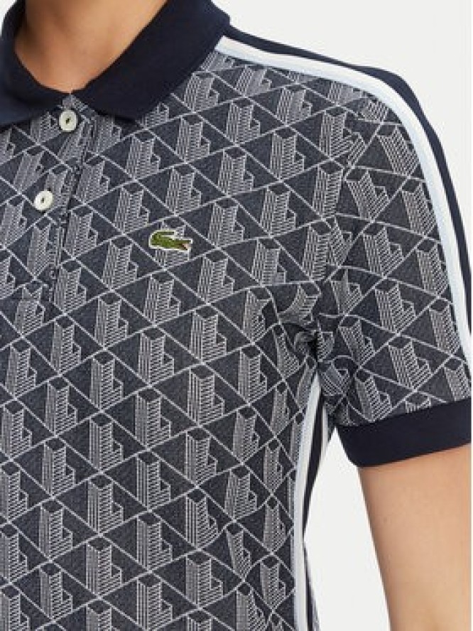 Lacoste Sukienka codzienna EF2655 Granatowy Slim Fit