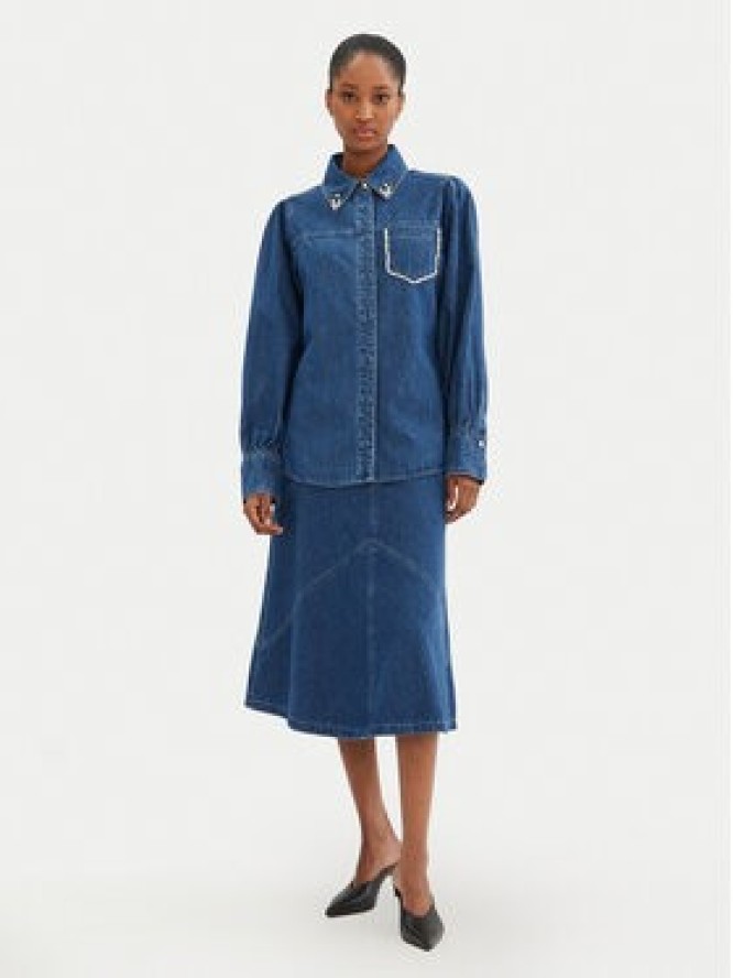 Bruuns Bazaar Koszula jeansowa Bess BBW4231 Niebieski Regular Fit