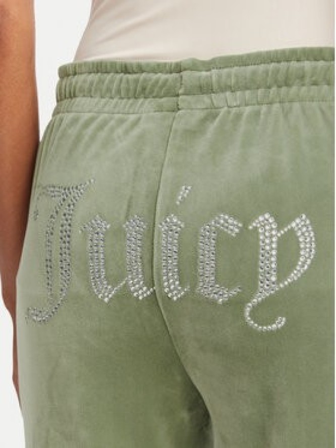 Juicy Couture Spodnie dresowe Tina JCAPW045 Zielony ciemny Regular Fit