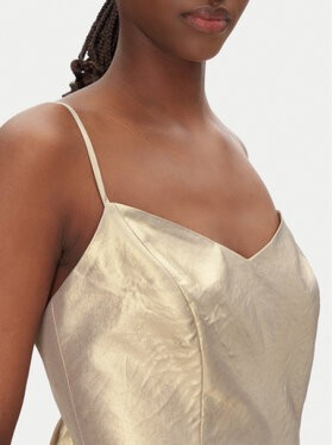 ACCESS FASHION Top 53-2021-922 Złoty Slim Fit