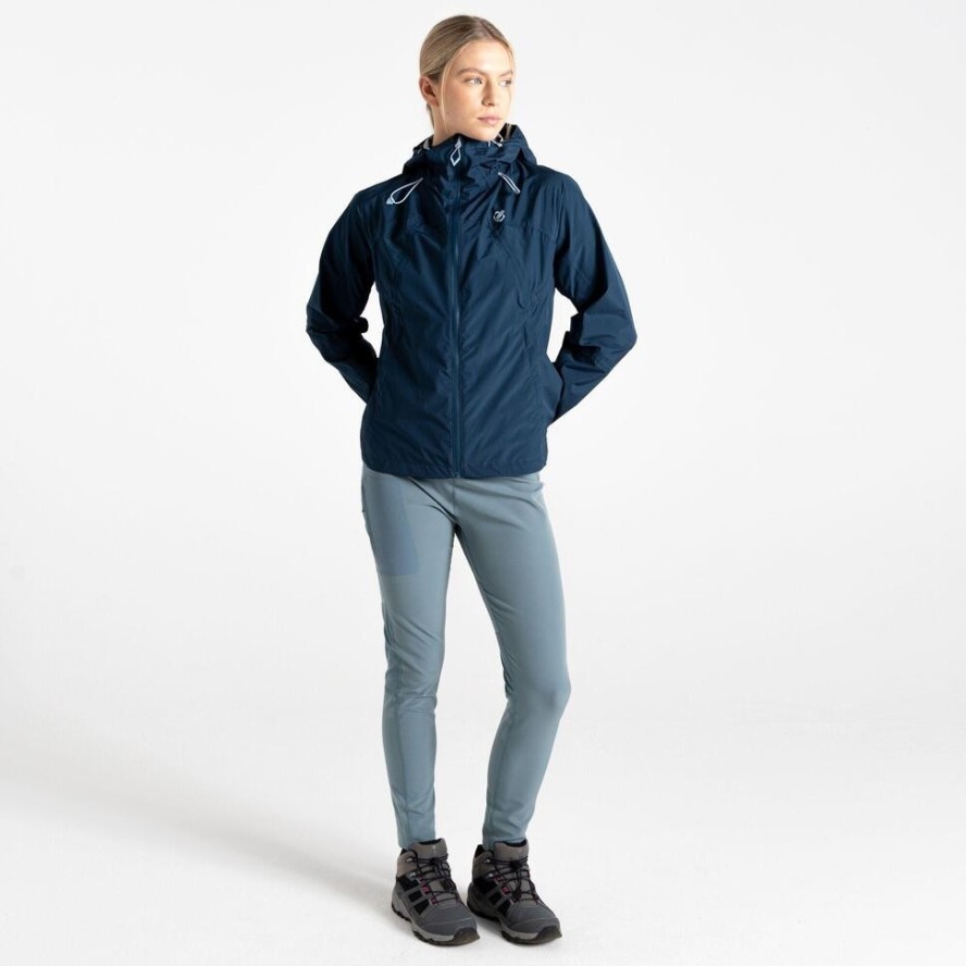 Kurtka turystyczna przeciwdeszczowa damska Mountain Series Breathe Easy