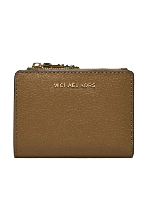 MICHAEL KORS Brązowy portfel skórzany