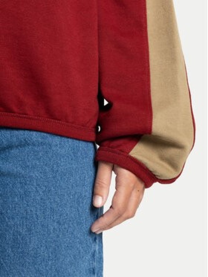 Quiksilver Bluza Mercury Block EQWFT03202 Czerwony Boxy Fit