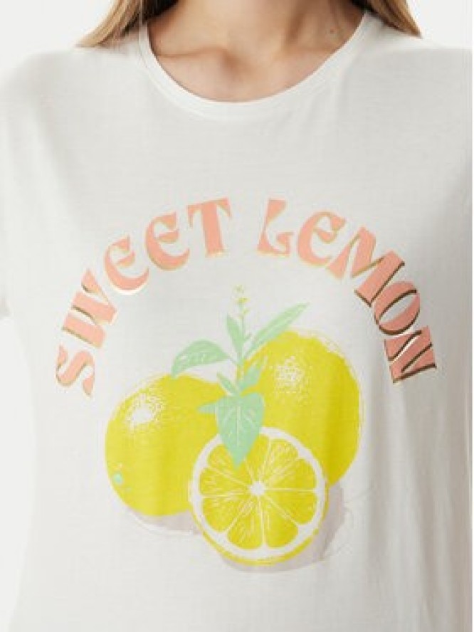 Morgan T-Shirt 261-DLEMON Biały Regular Fit