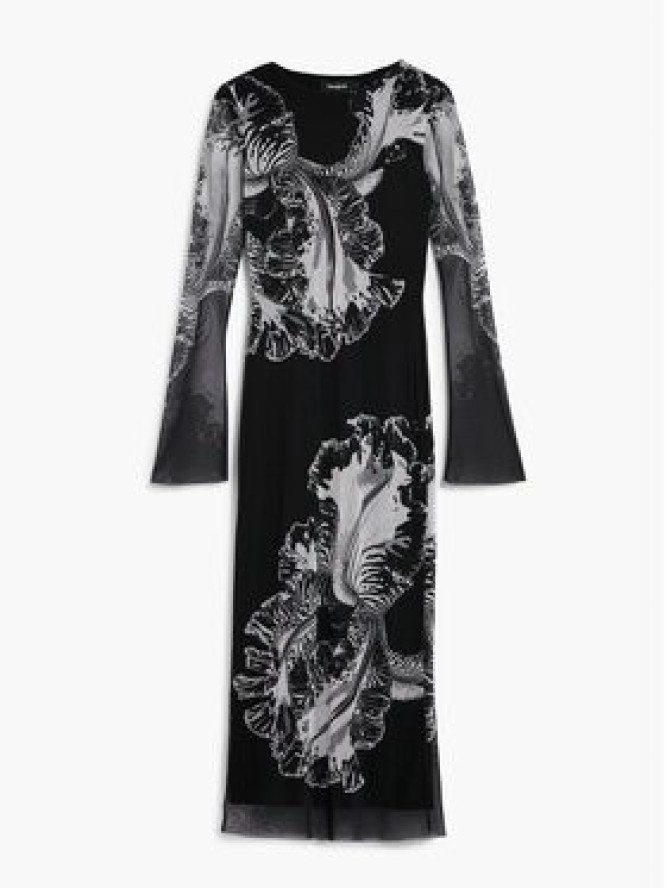 Desigual Sukienka codzienna Reims Lacroix 26SWVK53 Czarny Regular Fit