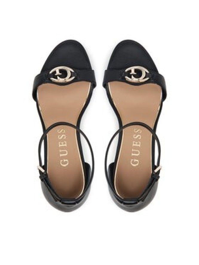 Guess Sandały FLTKAB LEA03 Czarny