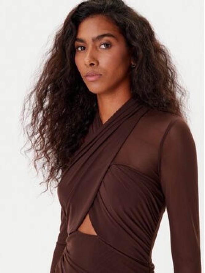 Bardot Sukienka wieczorowa Veria 59987DB Brązowy Regular Fit