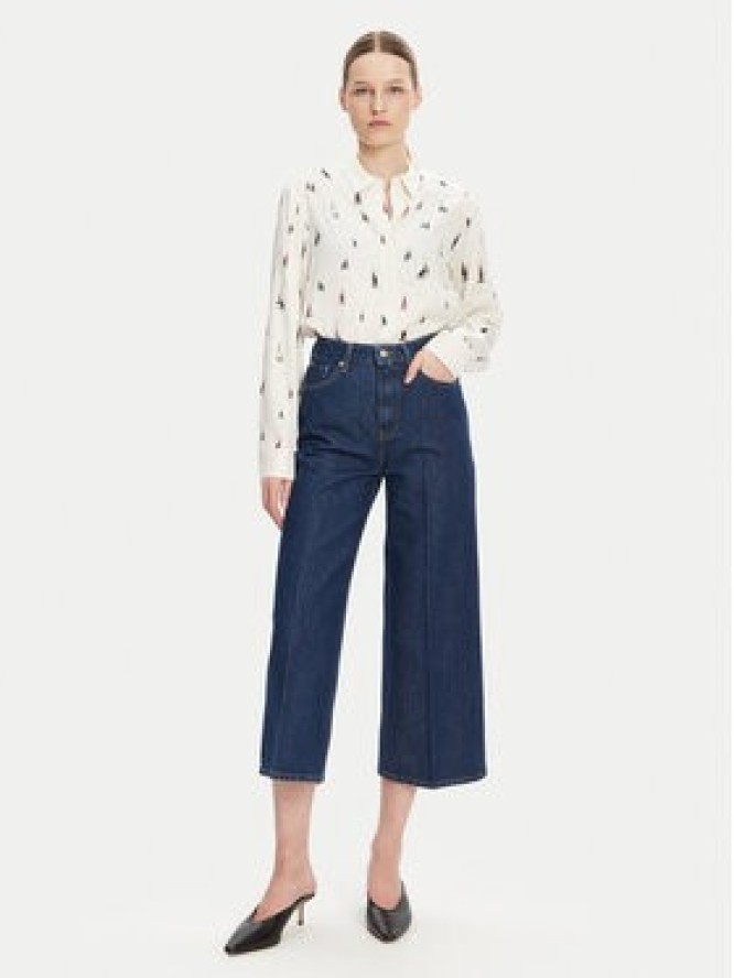 Tommy Hilfiger Koszula WW0WW44036 Écru Relaxed Fit