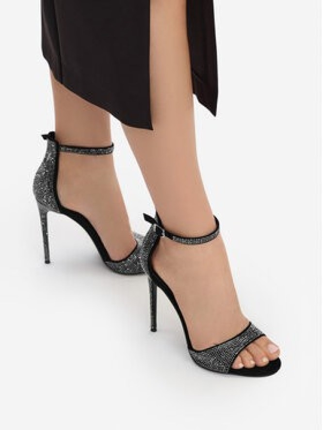 Eva Minge Sandały EO-MARA-LT2360LX-157 Czarny