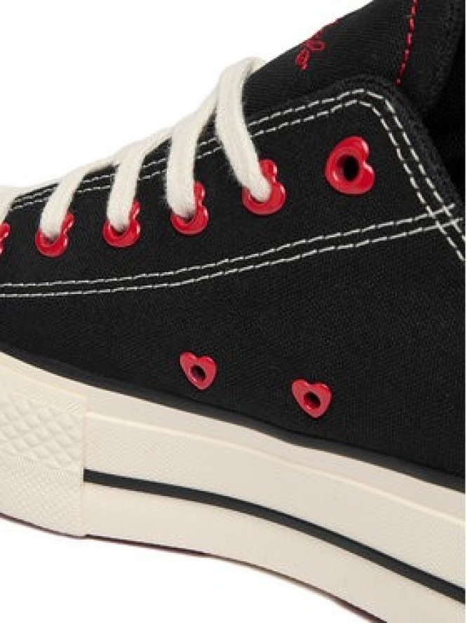 Converse Trampki Chuck Taylor All Star Lift Platform Hearts A19059C Czarny