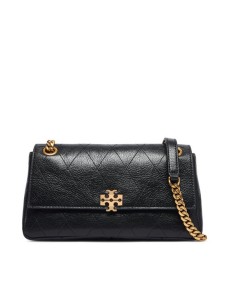Tory Burch Torebka Charlie Quilted Small Shoulder Bag 185829 Czarny