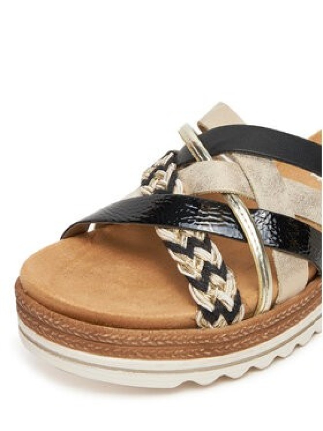 Remonte Klapki D0Q50-02 Złoty