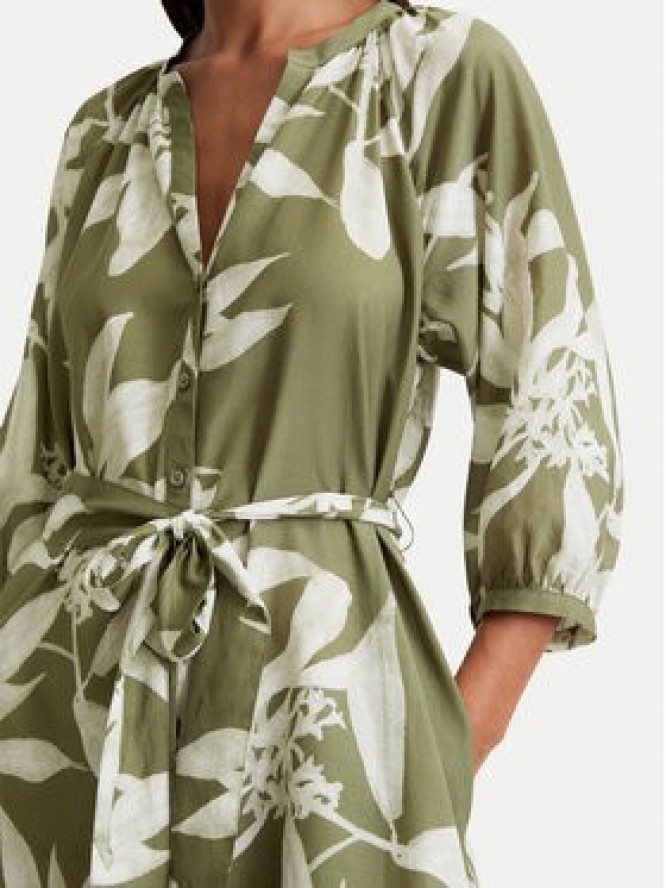 Marc O'Polo Sukienka koszulowa 506 0915 21197 Zielony Relaxed Fit