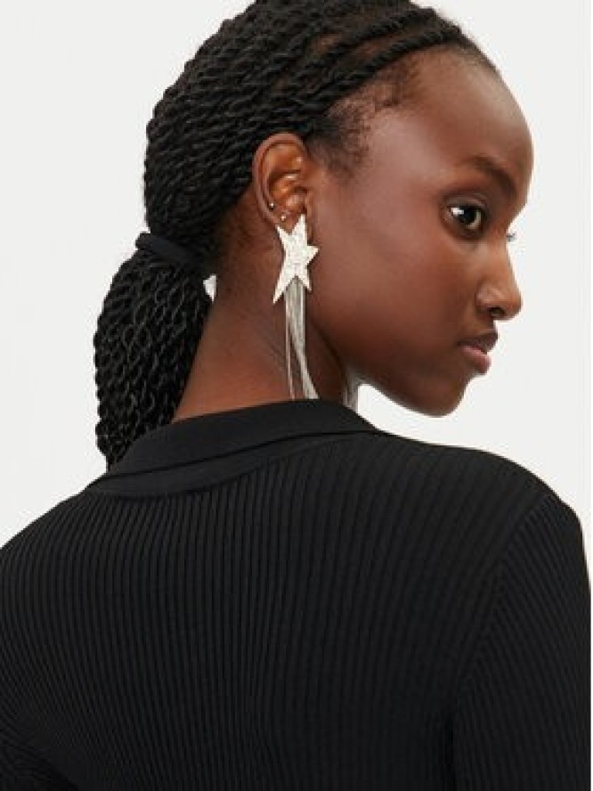 PINKO Sukienka dzianinowa Viscosa Mix 104033 A239 Czarny Slim Fit