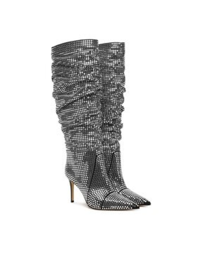 MICHAEL Michael Kors Kozaki Dawn Heeled Boot 40F5DWHB7S Srebrny