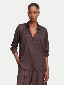 Marella Koszula Edro 2625116081 Brązowy ciemny Regular Fit