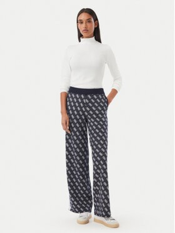Guess Spodnie dzianinowe V6BB01 Z1483 Granatowy Regular Fit