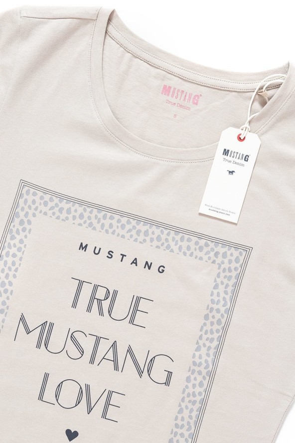 MUSTANG T SHIRT DAMSKI Alexia C Print Dove 1008973 4025